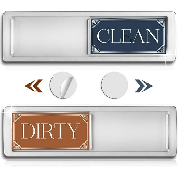 Dishwasher Magnet Clean Dirty Sign, Stylish Dirty Clean Dishwasher Magnet - Easy to Read Clean Dirty Magnet, Strong Magnetic Dishwasher Clean Dirty Sign, Home Decor Kitchen Sign Magnets