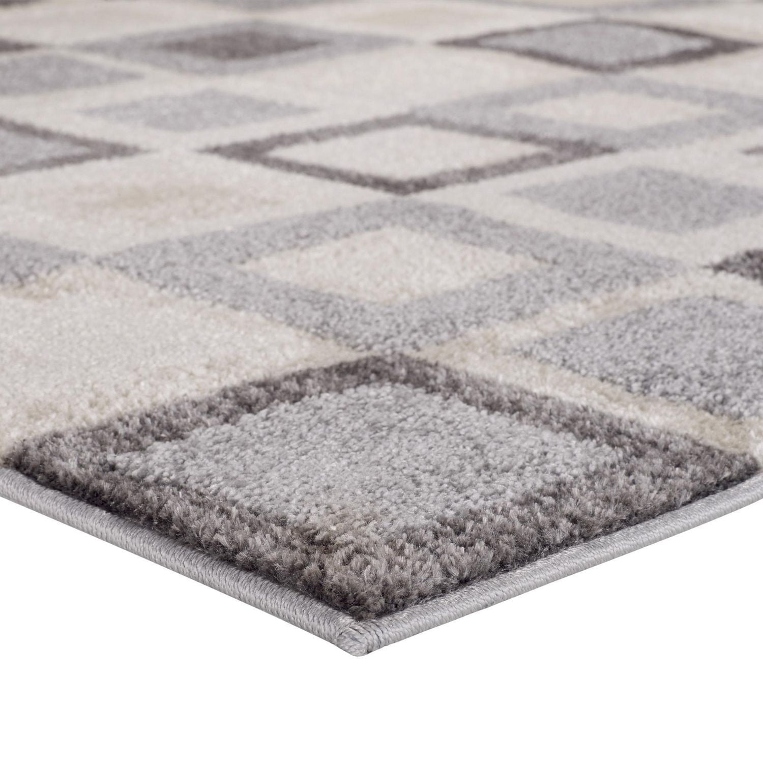 Tapis décoratif synthétique géométrique aux tons terreux hometrends 160 cm x 213,4 cm, durable