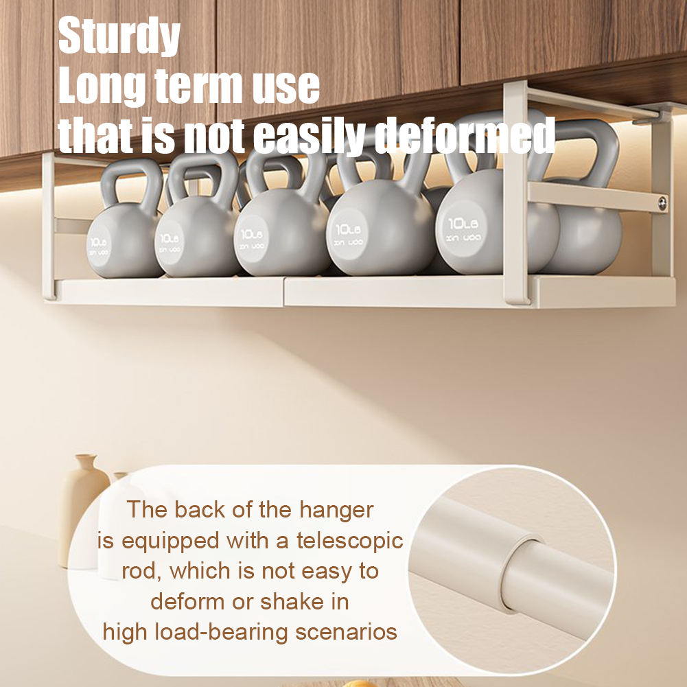 Séparateur D'armoire Réglable Sans Perçage - Longueur Extensible 23-30 Cm - Support 20 Kg - Pour Placard, Cuisine, Salle De Bain