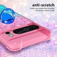 thumbnail image 4 of Slim Fit Phone Case for Google Pixel 8 Pro,Bling Shiny Quicksand Effect TPU Bumper Case with Metal Ring Kickstand and Four Corners Heavy Protection Case for Pixel 8 Pro,Pink Blue, 4 of 14