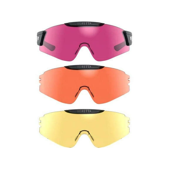Beretta Intermask Eyeglasses Interchange, Yellow/Magenta/Orange