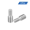 thumbnail image 3 of Uxcell Lot de 6 M8x15mm à M12x15mm Double Extrémité Tige Filetée en Acier Inoxydable 304, 3 of 6