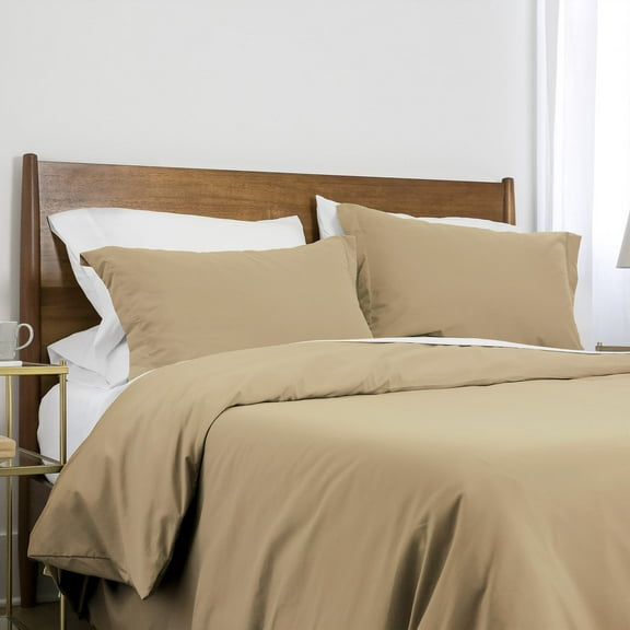 Neutral Solid Color 3-Piece Duvet Cover Set by Southshore Fine Linens