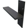 thumbnail image 5 of Ekena Millwork 2 1/2"W x 10"D Floating Steel Heavy Duty Wall Mount, Powder Coated Black, 5 of 10