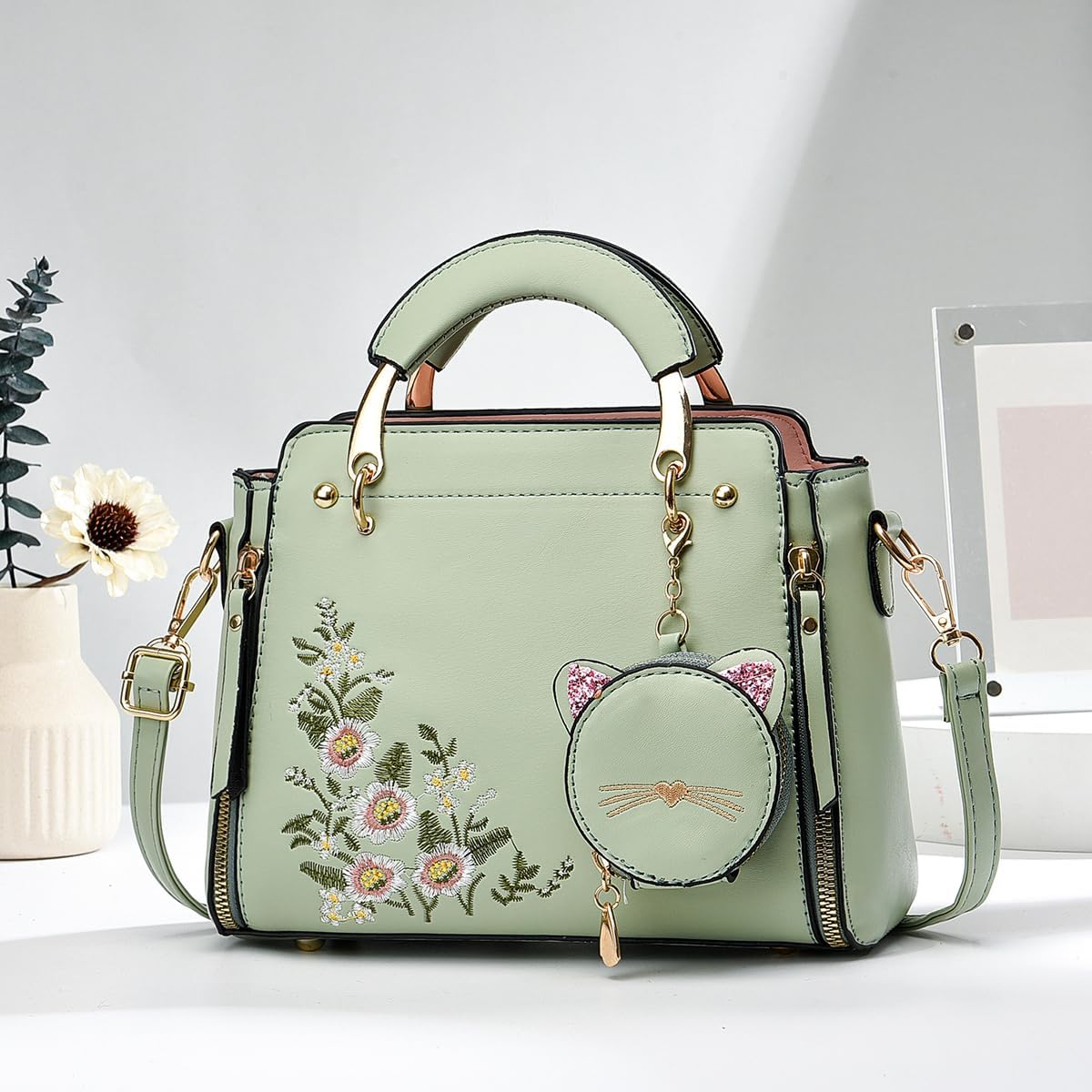 Kwuty Fashion Purses and Handbags for Women Ladies Crossbody Bags Top Handle Satchel Shoulder Bags Small Totes