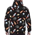 thumbnail image 7 of Wukai Space Rocket Print Men Hoodies Fleece Sweatshirts Long Sleeve Sweaters Pullover Fall Outfits Winter Clothes-4X-Large, 7 of 7