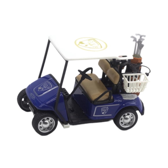 tamizeot Golfcart Model Tabletop Golfcart Decoration Fun Decorative Mini For Kids Interactive Dollhouse Accessory Seat Blue 10x5.2x6.7cm