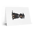 thumbnail image 2 of DistinctInk Greeting Card / Note Card - Black And Tan Coonhound Graduation - PACK of 50, 2 of 7