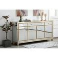 thumbnail image 2 of Reflexion 72 in. mirrored credenza in gold, 2 of 8