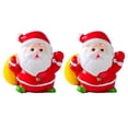thumbnail image 5 of Tnobhg 2Pcs Christmas Bear Ornament Mini Cartoon Santa Claus Snowman Tree Gift Box Solid Resin Holiday Desktop Figure Statue Decoration Festival Gift, 5 of 8