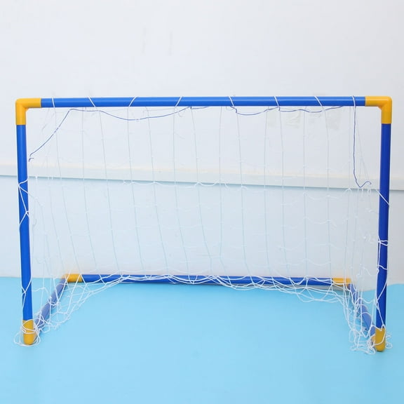 Raindrops Portable Soccer Goal DIY Assembly Blue Soccer Gate Convenient Easy Storage for Young Athletes for Fan Gear