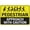 Warning Sign 3, variant on Pedestrian Approach With Caution Warning Security Outdoor Sign - 8"x12", Reflective, Weatherproof - Construction Site, Road, Parking Lot, Driveway