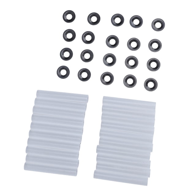 Charnière de Porte de Garage Manchons à Rouleau Silencieux, Haute Résistance 20 Ensembles Écrous de Manche Résistance à l'Usure 11mm ID pour Voitures RV Portes de Garage