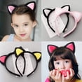 thumbnail image 4 of Diadema para el pelo, diadema con forma de orejas de gato para niños, niñas, mujeres, accesorios de fiesta, juego de rol de cumpleaños, lavado de cara, 1 Uds. ER, 4 of 5