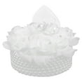 thumbnail image 2 of Shisuyan European Rings Box Cake Shaped Rose Style Wedding Ring Box Ring Container, 2 of 8