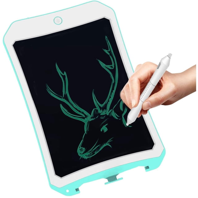 8.5 Pouces Tablette Graphique pour les Enfants, Portable Réutilisable Erasable Ewriter, Aîné Message Board, Numérique Doodle Board pour 5-9 Ans Garçons École (Bleu)