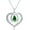 Emerald, variant on THOYAS Birthstone Infinity Necklaces For Women Mom 925 Sterling Silver Heart Shaped Necklace With Gemstone, I Love You Mom Pendant Necklace Birthday for Mother