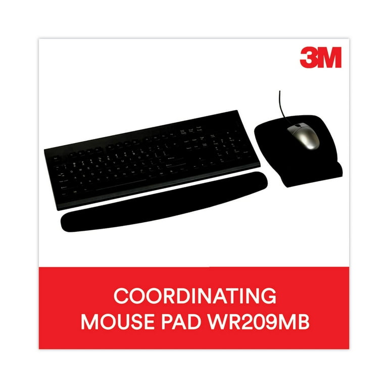 Antimicrobial Foam Mouse Pad with Wrist Rest, 8.62 x 6.75, Black Antimicrobial Foam Mouse Pad with Wrist Rest, 8.62 x 6.75, Black