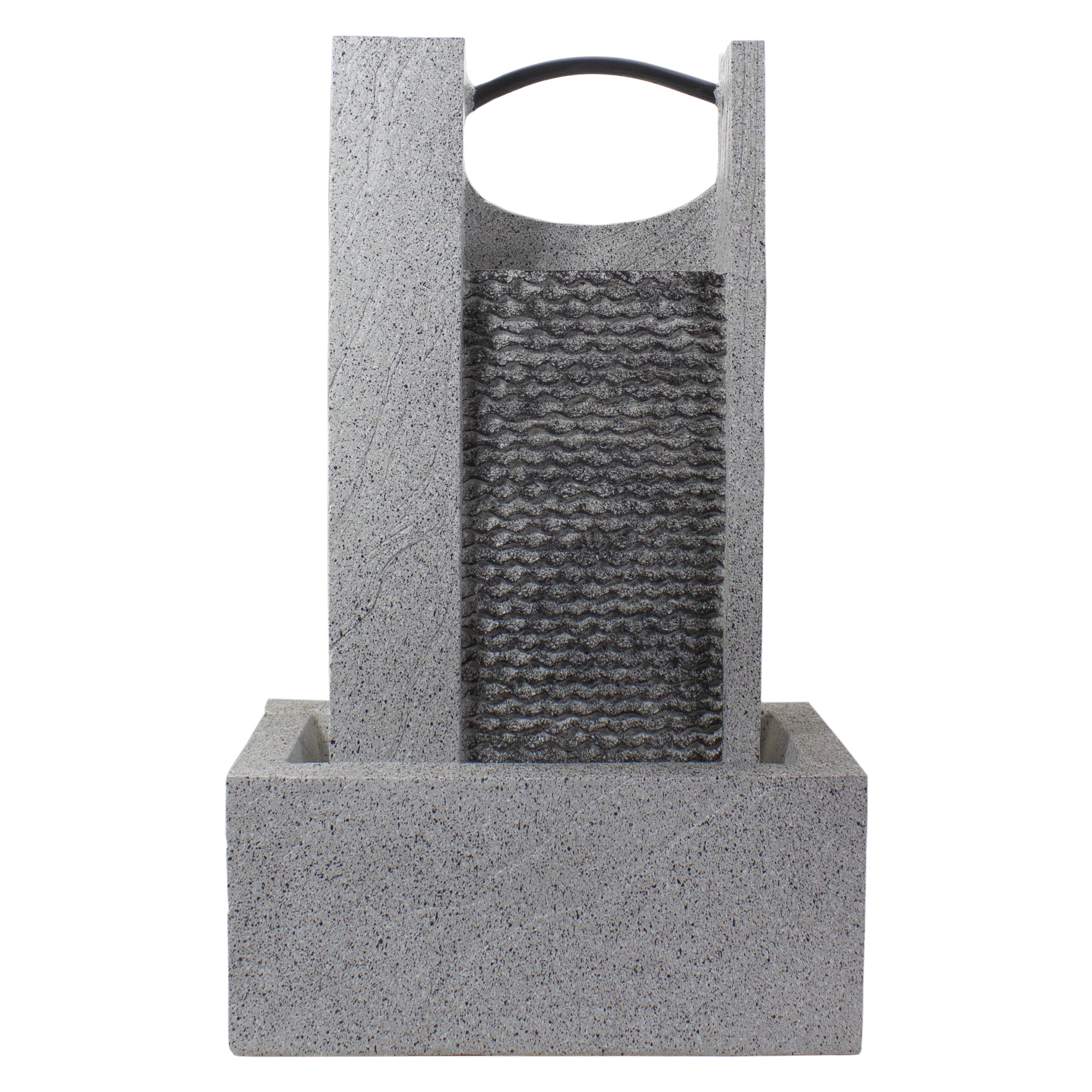 Northlight Modern Style Rainfall Outdoor Water Fountain - 23" - Gray