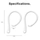 thumbnail image 5 of pares de ganchos para la oreja diseñados para Apple Airpods, diseñados para Airpods Pro y diseñados para Airpods 1 y 2, antideslizantes, diseño ergonómico, construcción de TPU duradera, 5 of 5