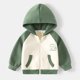 thumbnail image 2 of Gibobby Abrigos de invierno para niños y niñasChaqueta con capucha y estampado de dinosaurio de manga larga para niños pequeños y bebés, abrigo con crema(AG, 3-4 Años), 2 of 3