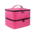 thumbnail image 1 of CUITING Nail Polish Organizer  Double Layer Organizer Storage Bag Holds 30 Bottles  Nail Polish Storage Bag for Manicure Lamp Manicure Tools Essential Oils and Travel, 1 of 2