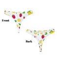 thumbnail image 3 of Fotbe Strawberry and Lemon Tanga Sin Costuras para Mujer con Estampado – Panties Invisibles, Transpirables y Cómodos para Uso Diario-Small, 3 of 6