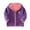 Purple, variant on Lkhaha Essentials Boys Toddler Jackets Cute Cartoon Dog Prints Warm Polar Zipper Patchwork Hooded Trendy Clothes Size 2-3 Years