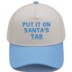 thumbnail image 1 of Gorra de béisbol lisa de algodón con diseño navideño bordado, 1 of 1