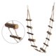 thumbnail image 1 of Escalera De Cuerda De 39.4 Pulgadas, Juguete Para Pájaros, Escaleras De Madera Con Ganchos Resistentes Y Cuerda Ajustable, Fácil Instalación, Escalera Para Escalar Mascotas,, 1 of 7