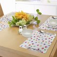thumbnail image 4 of Ambesonne Colorful Place Mats Set of 4, Animal Footprints, Standard Size, Multicolor, 4 of 6
