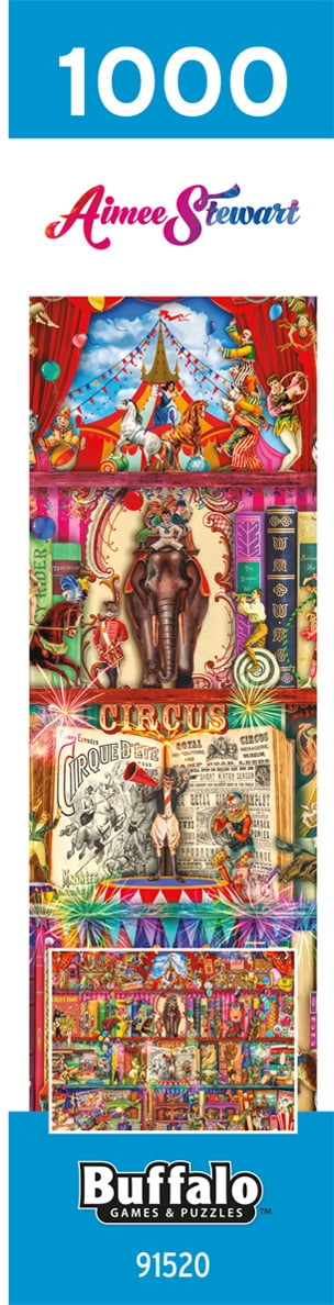 Buffalo Games Circus Extravaganza 1000-Piece 26.75 x 19.75-Inch Interlocking Jigsaw Puzzle for Adults Ages 14+