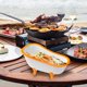 thumbnail image 5 of Tazón de fruta BLESIY Encimera de cocina duradera Nórdico Cerámica Tazón pequeño Naranja tazones de almacenamiento con soporte, 5 of 8