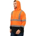 thumbnail image 5 of ProtectX 3-Pack High Visibility Heavy-duty Long Sleeve Reflective Safety T-Shirt with hat, Type R Class2, Orange - XX-Large, 5 of 5