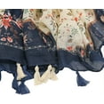 thumbnail image 3 of HSHDLDF Foulard Boho pour Femmes Légère à Imprimé Floral Foulard Automne Hiver Mode Châle à Franges, 3 of 5