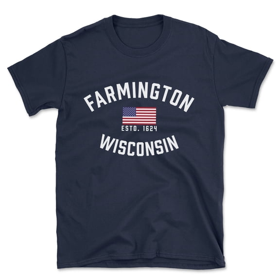 Farmington Wisconsin Patriot Men's Cotton T-Shirt