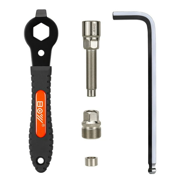 Bicycle disassembly assembly fiveway Rama center axle tool bike crank