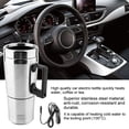 thumbnail image 4 of Qiilu 350ML + 150ML Stainless Steel Car Electric Kettle Coffee Tea Thermos Water Heating Cup 12V, Car Kettle, Water Heating Cup, 4 of 8