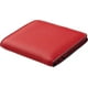 thumbnail image 2 of Cartera de bolsillo de cuero genuino de lujo plegable pequeña y compacta con bloqueo Rfid para mujer Mini monedero para mujer con ventana de identificación, rojo, 2 of 5