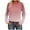 Pink|Gradient, variant on Striped Print Tops for Women Casual Loose Fit Long Sleeve Raglan T-Shirt Round Neck Basic Tees Fall Spring Clothes (XL, Pink|Striped)