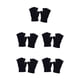 thumbnail image 1 of Guardurnaity 1 par de guantes sin dedos, guante de medio dedo, accesorio de ropa, cubiertas de manos, calentador de manos con Color sólido para Negro 5piezas, 1 of 6
