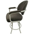 thumbnail image 3 of Tobias Designs 26" Swivel Counter Stool in Sanora Brown on Beige, 3 of 3