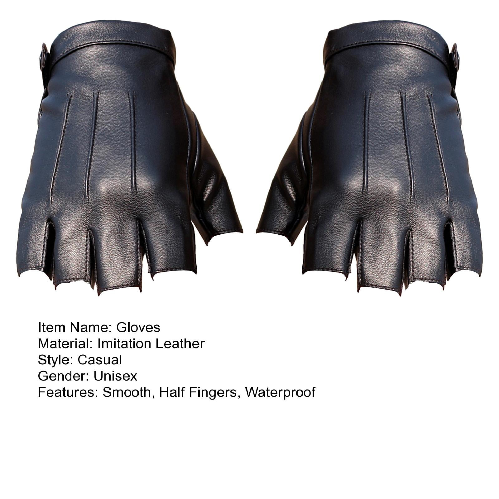 Grandest Birch 3 Pair Faux Leather Gloves Half Fingers Grandest Birch 3 Pair Faux Leather Gloves Half Fingers