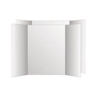  8 PCS Trifold Poster Board- Large 40 x 28 Tri Fold Display  Board Hard & Thick White Presentation Cardboard for Science Fair, School  Projects, and Business Presentations Supply : Office Products