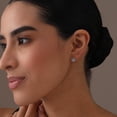 thumbnail image 2 of LeCalla 925 Sterling Silver Stud Earrings for Women | Heart-Shaped Cubic Zirconia Stud Earrings, 2 of 7