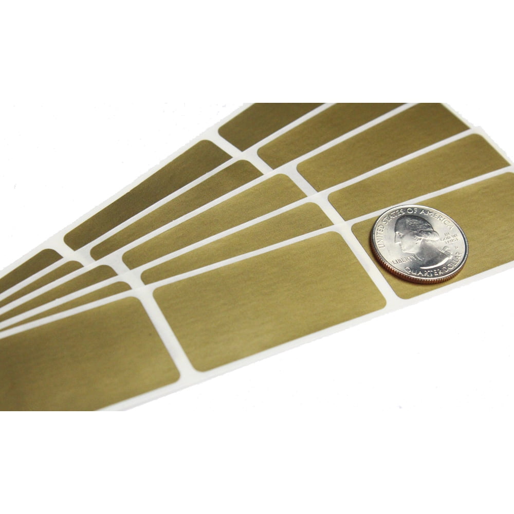Gold 2" x 1" Rectangle Scratch Off Labels 250 Labels