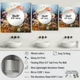 thumbnail image 4 of Designart "Meadow expressionistic Blooms Pointillism I" Floral Square Mirror Wall Decor Traditional - Large Multi-Color Square Bathroom Mirror - Square Printed Wall Mirror Art, 4 of 5