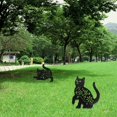 thumbnail image 1 of Decoración de jardín, 3 piezas de decoración de jardín de gato de metal, decoración de jardín de hierro forjado, óptica de óxido, estacas decorativas de jardín de metal para exteriores, 1 of 2