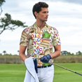 thumbnail image 3 of Balery Owl Back To School Camisa Polo de Hombre con Estampado, de Manga Corta y Tejido Medio, Camisa Tipo Golf Polo-Large, 3 of 6