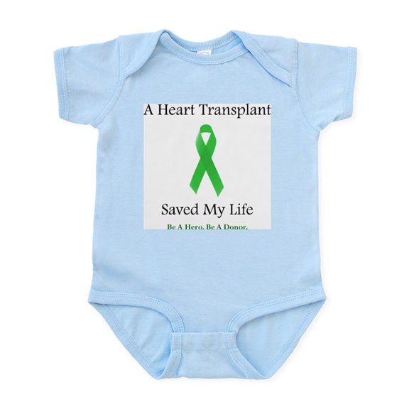CafePress - Heart Transplant Survivor Infant Creeper - Baby Light Bodysuit, Size Newborn - 24 Months